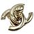 CHANEL fibbia CC turnlock oro D'oro