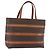 Céline Borsa a mano in tela Macadam CELINE in pelle PVC marrone oro Auth 170455 D'oro
