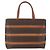 Céline Borsa a mano in tela Macadam CELINE in pelle PVC marrone oro Auth 170455 D'oro - vista 2