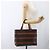 Céline Borsa a mano in tela Macadam CELINE in pelle PVC marrone oro Auth 170455 D'oro - vista 25