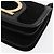 Borsa a Spalla Gancini in Pelle Scamosciata Nera e Oro Salvatore Ferragamo Auth 149888V Nero D'oro - vista 15