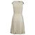 Prada Seidenmischungskleid mit gelben Perlendetails Beige - Ansicht 3