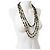 Timeless Collana dichiarativa extra lunga in specchio nero e oro 4 CC a 3 fili Chanel 16S D'oro Gold hardware - vista 2