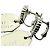 Orecchini in cristallo di strass argento e beige Christian Dior Couture - vista 12