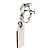Orecchini in cristallo di strass argento e beige Christian Dior Couture - vista 3