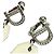 Orecchini in cristallo di strass argento e beige Christian Dior Couture - vista 6