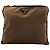 Borsa a tracolla piccola in nylon tessuto logo marrone Prada - vista 2