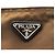 Borsa a tracolla piccola in nylon tessuto logo marrone Prada - vista 4