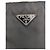 Borsa a spalla in pelle di vitello nera con logo in nylon Prada Nero - vista 2