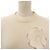 Suéter de lã com aplique floral Jil Sander Bege Cru - vista 3