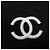 Timeless Top de punto de algodón COCO Mark de Chanel Negro - vista 5