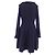 Timeless Chanel Seiden-Kaschmir-Kleid Blau Marineblau - Ansicht 2