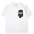 Autre Marque Camiseta pintada Resurrection13 Camiseta de algodón Blanco