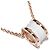 Bulgari Collana Pendente B.zero1 in Oro Rosa 18K e Ceramica Bianca Bvlgari 346082 D'oro