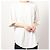 Autre Marque Camiseta A4A 40s Strong Twist Cotton Round Hem Blanco - vista 3
