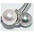 Autre Marque Diamantring mit halb-schwarzer Perle aus Pt900 - Ansicht 5