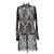 L'Agence Kurzes schwarzes Spitzenkleid