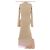 Autre Marque L'ACADEMIE Langes Kleid Beige - Ansicht 2