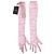 Rochas Paar rosa Spitzenhandschuhe Pink