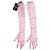 Rochas Paar rosa Spitzenhandschuhe Pink - Ansicht 2