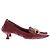 Bottega Veneta Décolleté "Madame" in pelle bordeaux Bordò - vista 2
