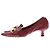 Bottega Veneta Décolleté "Madame" in pelle bordeaux Bordò - vista 3