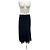 Massimo Dutti Gonna nera in satin e pizzo Nero