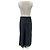 Massimo Dutti Gonna nera in satin e pizzo Nero - vista 2