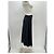 Massimo Dutti Gonna nera in satin e pizzo Nero - vista 3