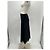 Massimo Dutti Gonna nera in satin e pizzo Nero - vista 4