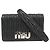 Borsa a Spalla Miu Miu Matelassé con Catena Nero