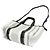 Borsa BARBES SMALL di Balenciaga Nero Bianco - vista 2