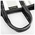 Borsa BARBES SMALL di Balenciaga Nero Bianco - vista 8