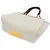 Borsa tote in tela e pelle da donna Tod's Beige Giallo - vista 2