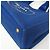 Prada Canapa Medium Size Canvas Shoulder/Tote Bag Blue - view 5