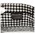 Book Tote Borsa Tote Dior Nera Media in Tela Houndstooth Ricamata Nero - vista 5