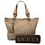 Gucci Braune GG Canvas Icon Bit Tote Beige - Ansicht 8