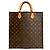 Borsa Sac Plat Louis Vuitton Marrone