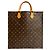 Borsa Sac Plat Louis Vuitton Marrone - vista 3