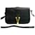 Pochette en cuir noir Yves Saint Laurent à bandoulière  - vue 1