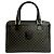 Céline Borsa in pelle con logo Triomphe Macadam di CELINE / Borsa Boston Marrone Nero