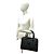 Céline Borsa in pelle con logo Triomphe Macadam di CELINE / Borsa Boston Marrone Nero - vista 2