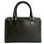 Céline Borsa in pelle con logo Triomphe Macadam di CELINE / Borsa Boston Marrone Nero - vista 3