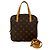 Borsa in pelle Monogram Spontini di Louis Vuitton Marrone