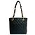 Borsa tote nera Chanel Matelassé Coco Mark Nero - vista 3