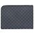 Borsa Louis Vuitton Damier Cobalt Pochette Jour GM Nero Blu - vista 2