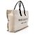 Saint Laurent Rive Gauche Große Tasche aus Canvas und Kalbsleder Braun Beige - Ansicht 2