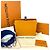 Clutch Shopper Louis Vuitton in pelle arancione, borsa a tracolla. - vista 2