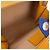 Clutch Shopper Louis Vuitton in pelle arancione, borsa a tracolla. - vista 7