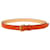 Leder-Gürtel mit eingeprägtem Tory Burch-Logo - '10s Orange